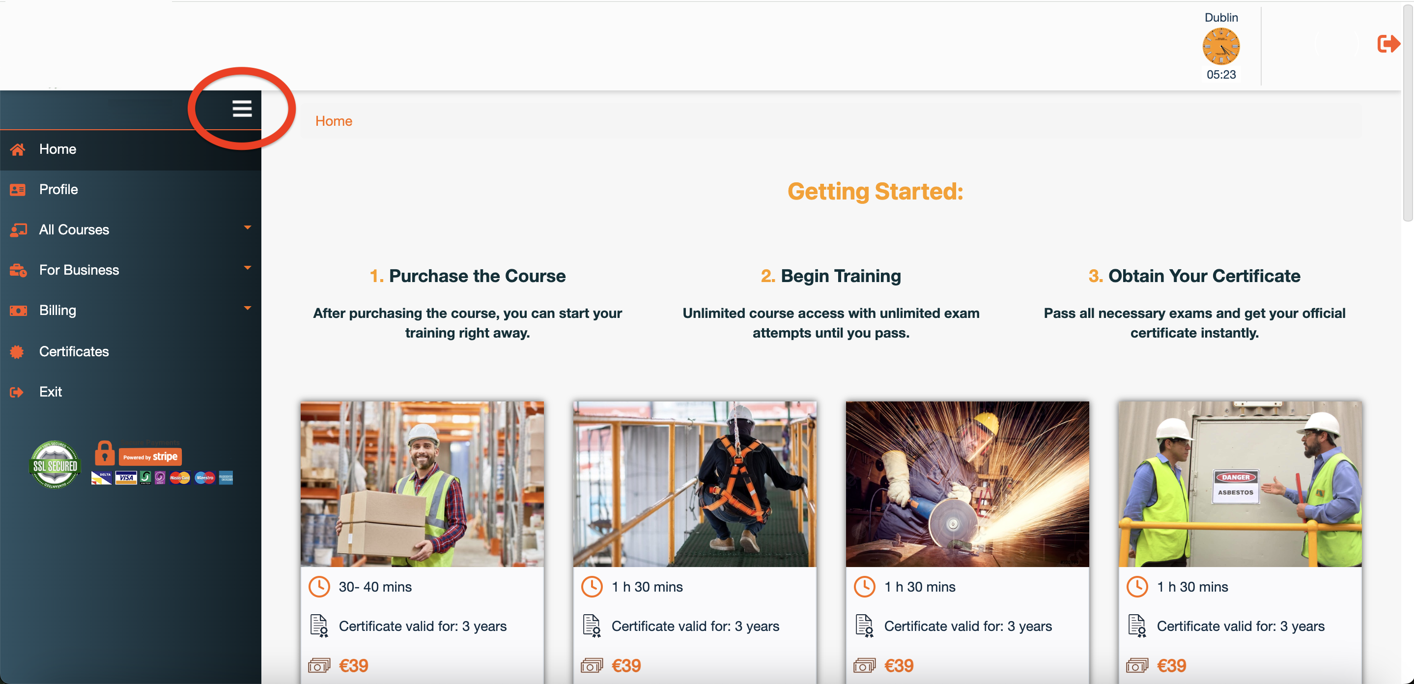 Sidebar Navigation